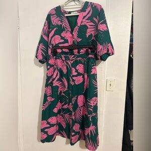 Madison D’amelie pink & green skirt set